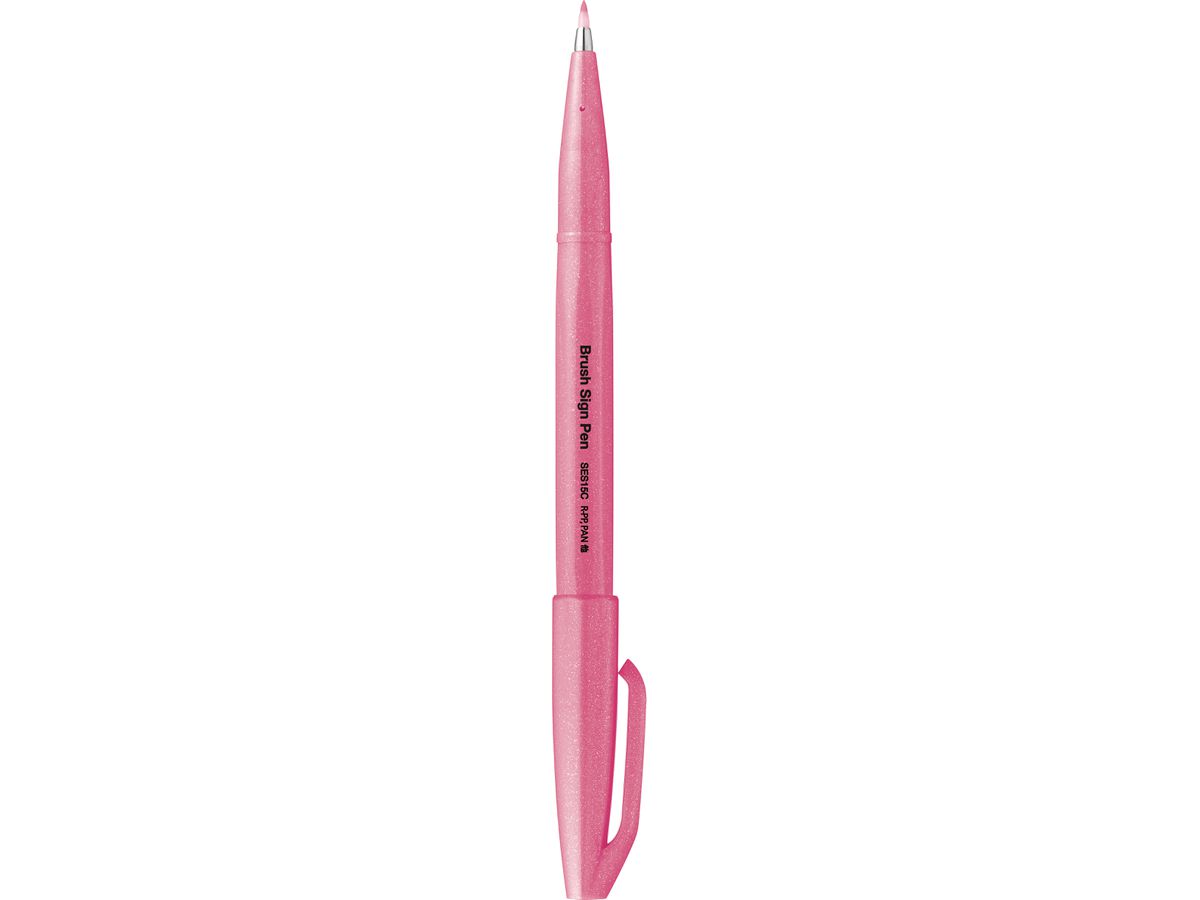PENTEL Brush Sign Pen SES15C-FPX Rosa fluo (4902506419675)