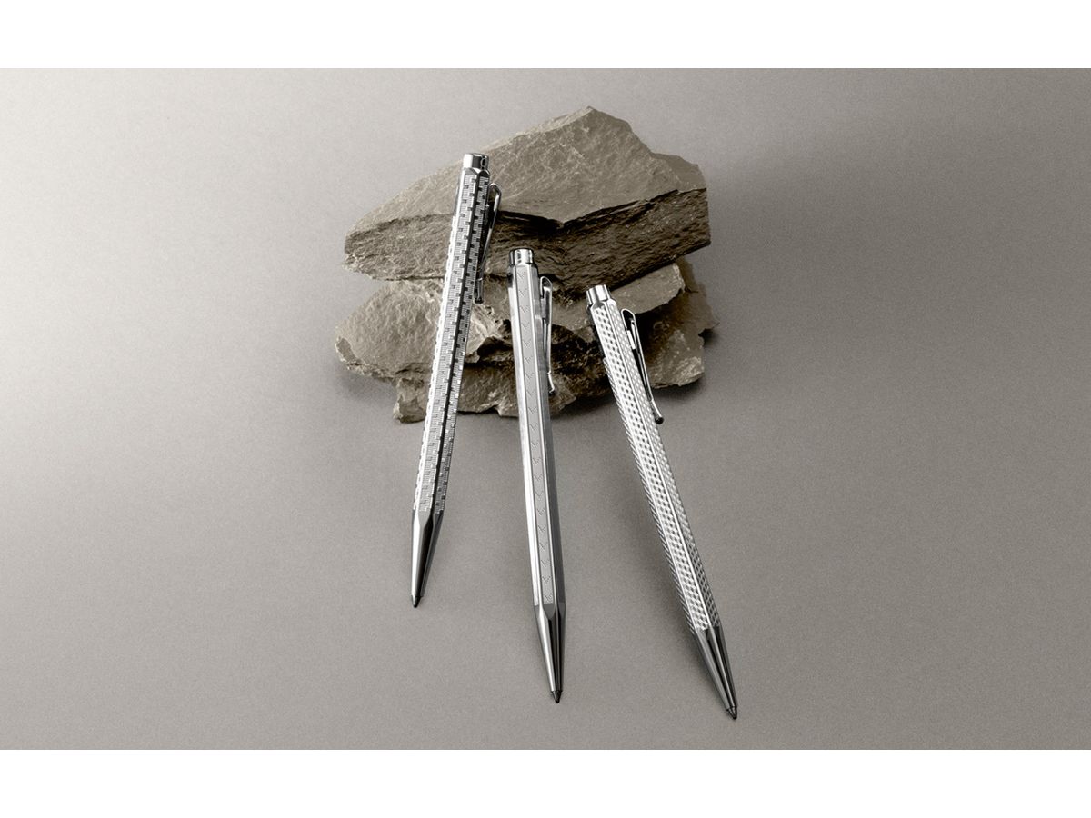 CARAN D'ACHE Kugelschreiber Ecridor Chevron 890.286 silber (7610186712944)