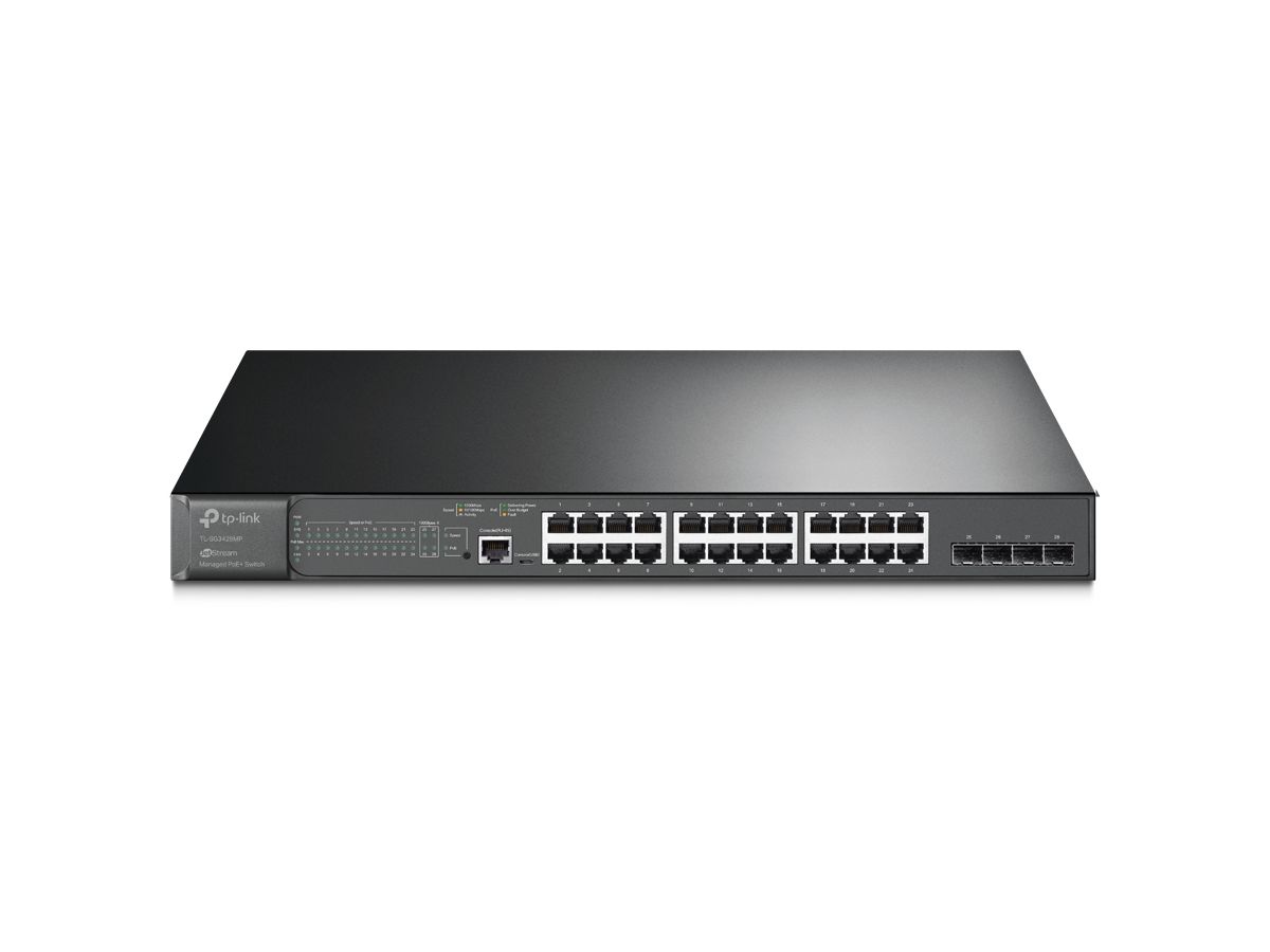 TP-LINK 24-Port Gigabit Switch SG3428 with 4 Gigabit SFP Slots (6935364010713)
