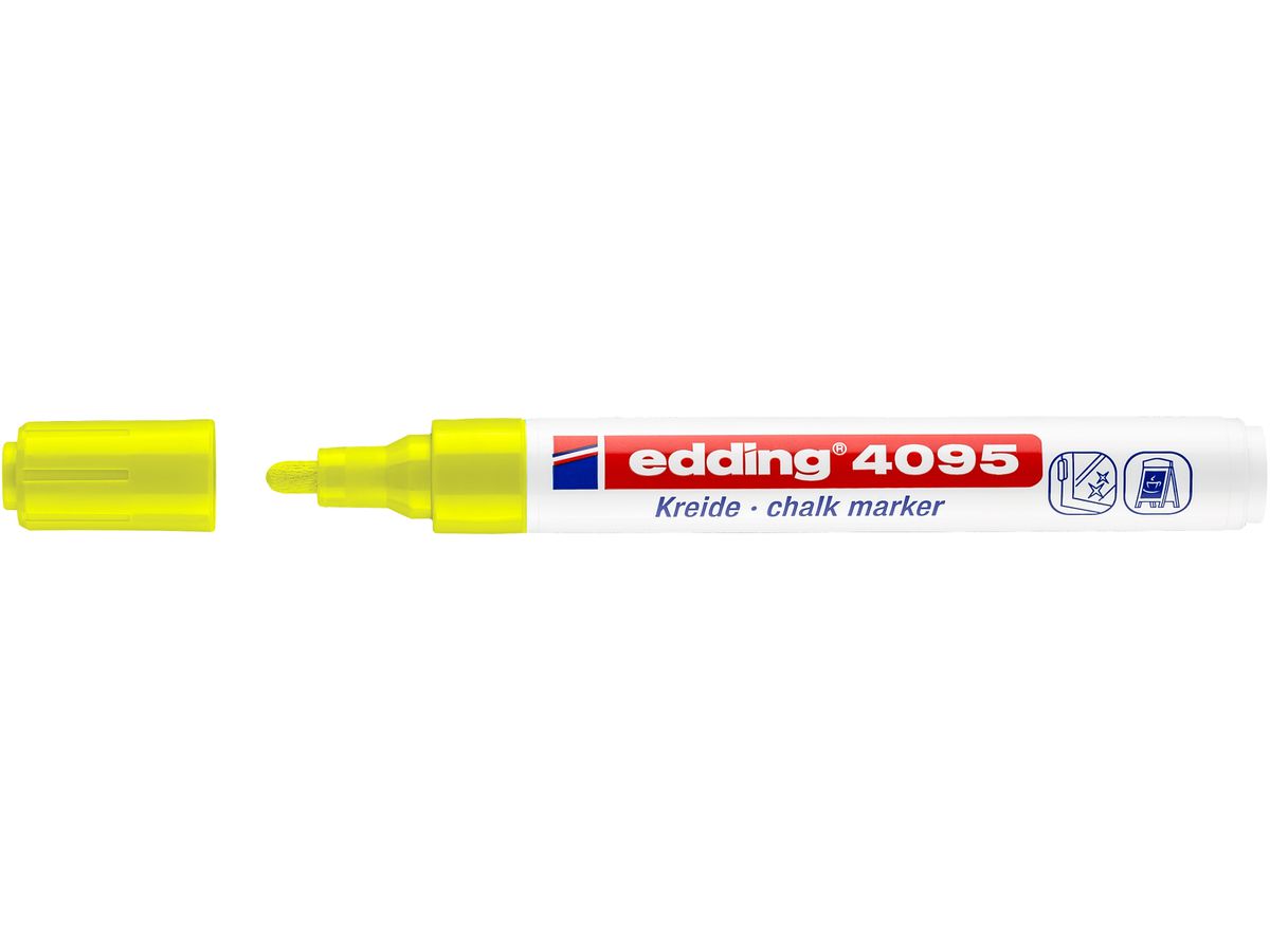 EDDING Windowmarker 4095 2-3mm 4095-65 jaune néon (4004764887538)