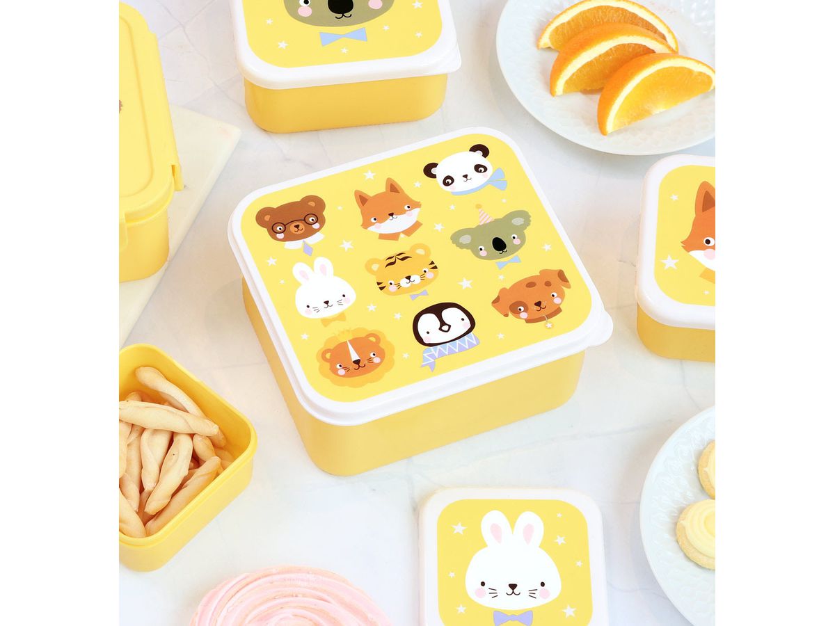 ALLC Lunch & Snackbox Set SBSEAF81 Animal Friends (8719715004310)