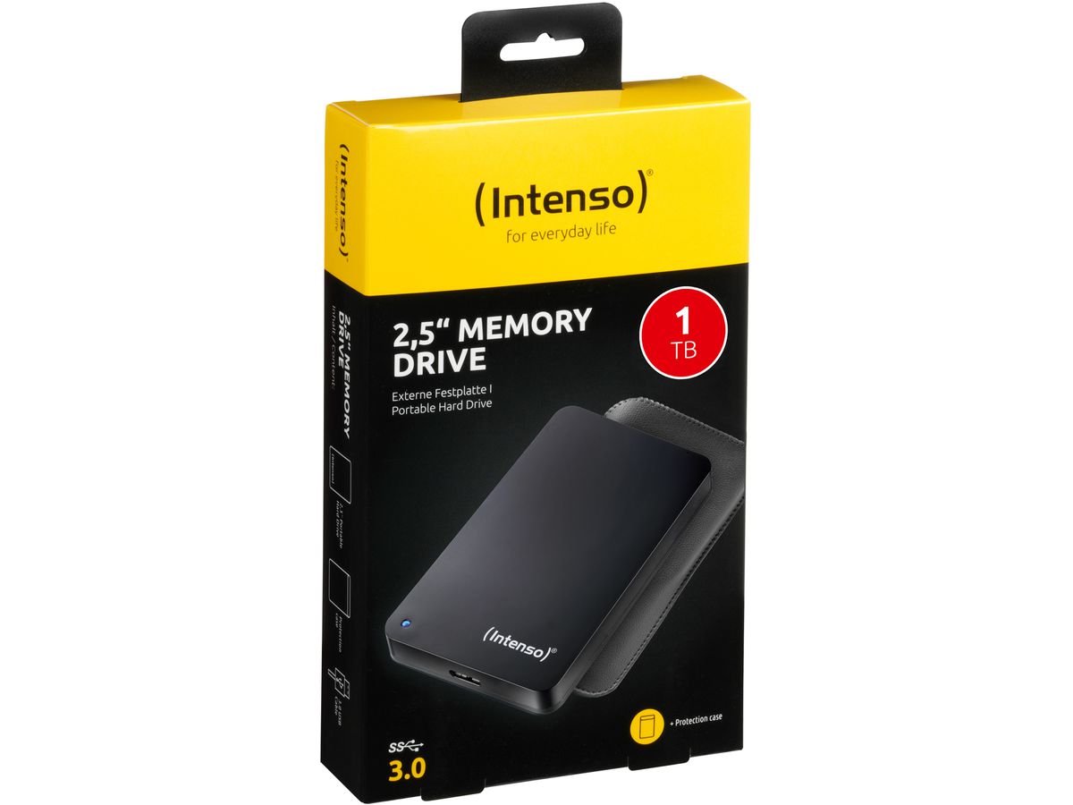 INTENSO HDD Memory Drive 1TB 6023560 USB 3.0 2.5 inch black (4034303016518)