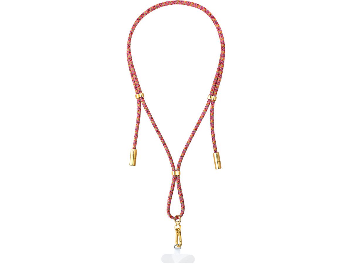 INTENSO Phone Lanyard Charg.Data Cable 7991005 2x USB-C, up to 1.65m neon mix (4034303037223)