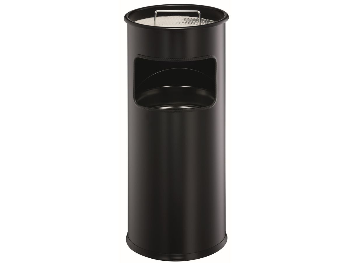 DURABLE Abfalleimer 333001 mit Ascher, 17L, schwarz (4005546989020)