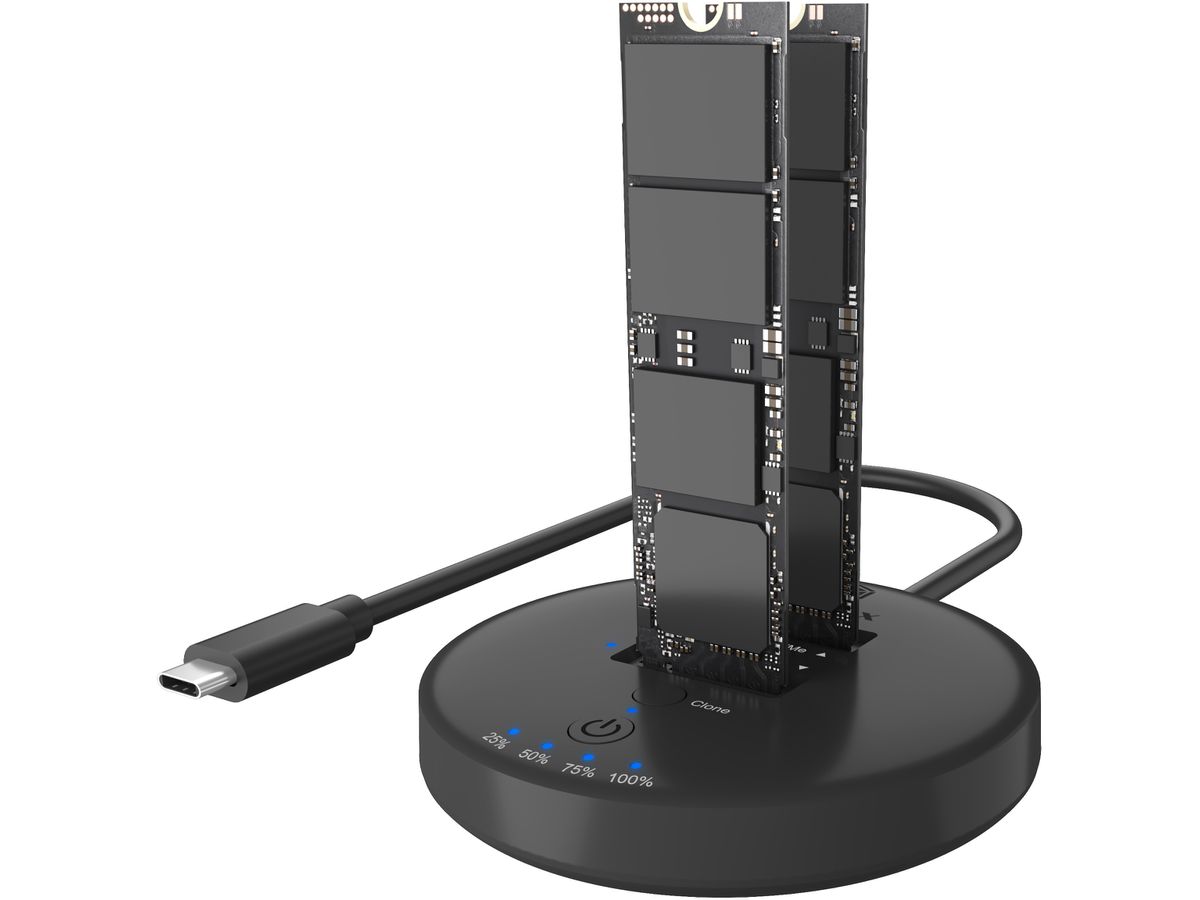 ICY BOX Clone & DockingStation for IB-1612MCL-C31 2x M.2 NVMe SSD (4250078175117)