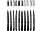 SAKURA Pigma Micron Set 0.03-1.2mm POXSDKB10 avec étui à stylos 10 pièces (8712079520700)