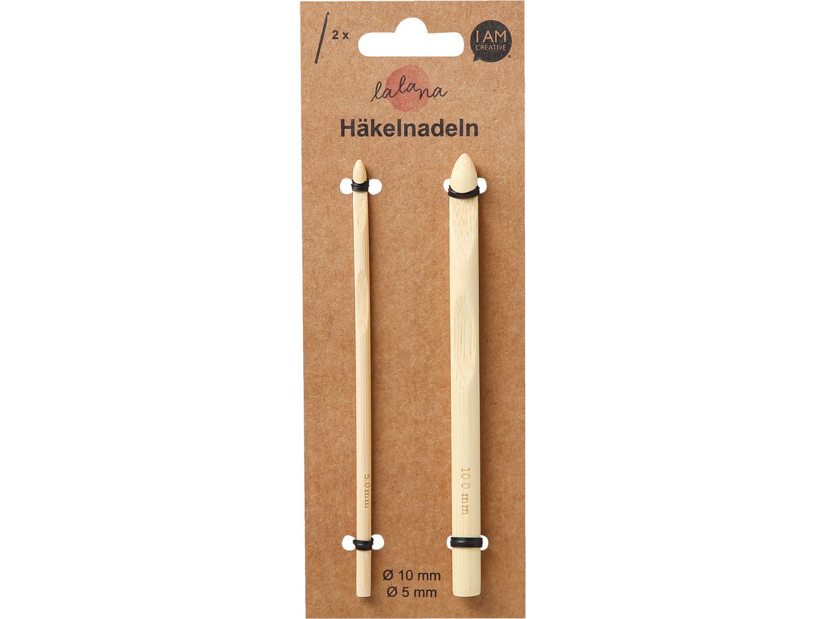 I AM CREATIVE Häkelnadel Set 6201.11 10 & 5 mm 2 Stück (7611983217250)