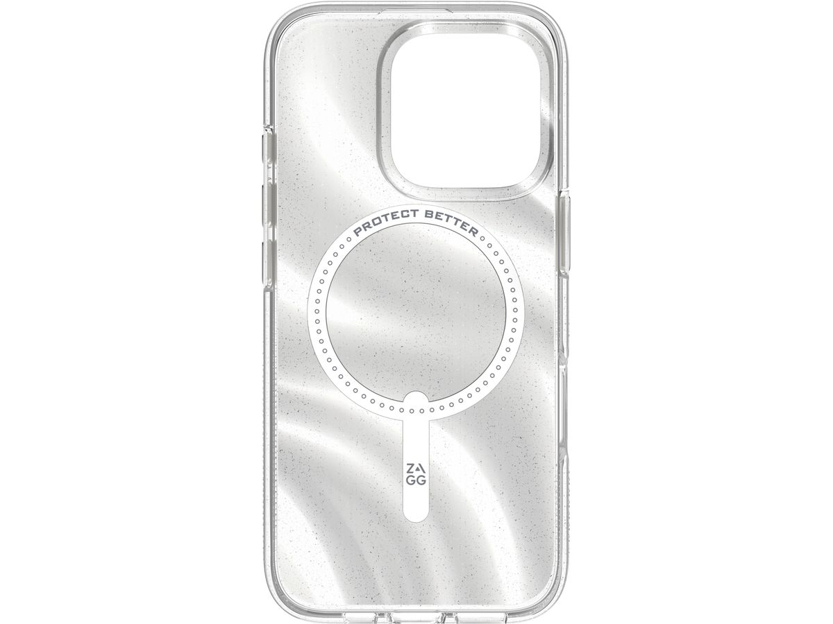 ZAGG Milan Cases Snap Apple 702315120 iPhone 16 Pro,Swirl Glitter (0840390319562)