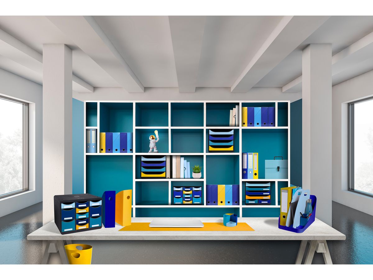 EXACOMPTA Schreibunterlage BeeBlue 29146E marineblau/himmelblau 40x80 cm (3130630291466)