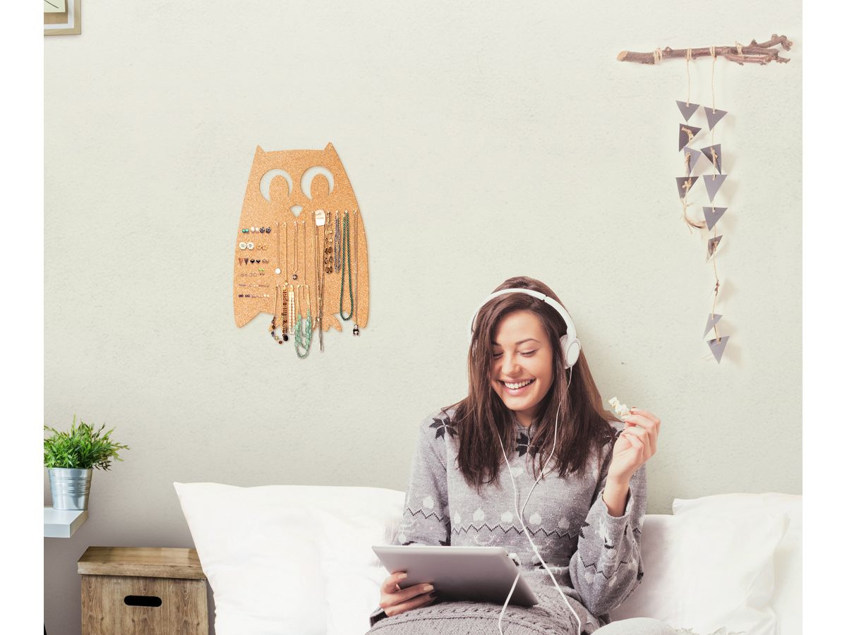 SECURIT Kork/Pin Element OWL inkl. Pin CB-OWL braun 40.7x30x0.5cm (8719075281956)