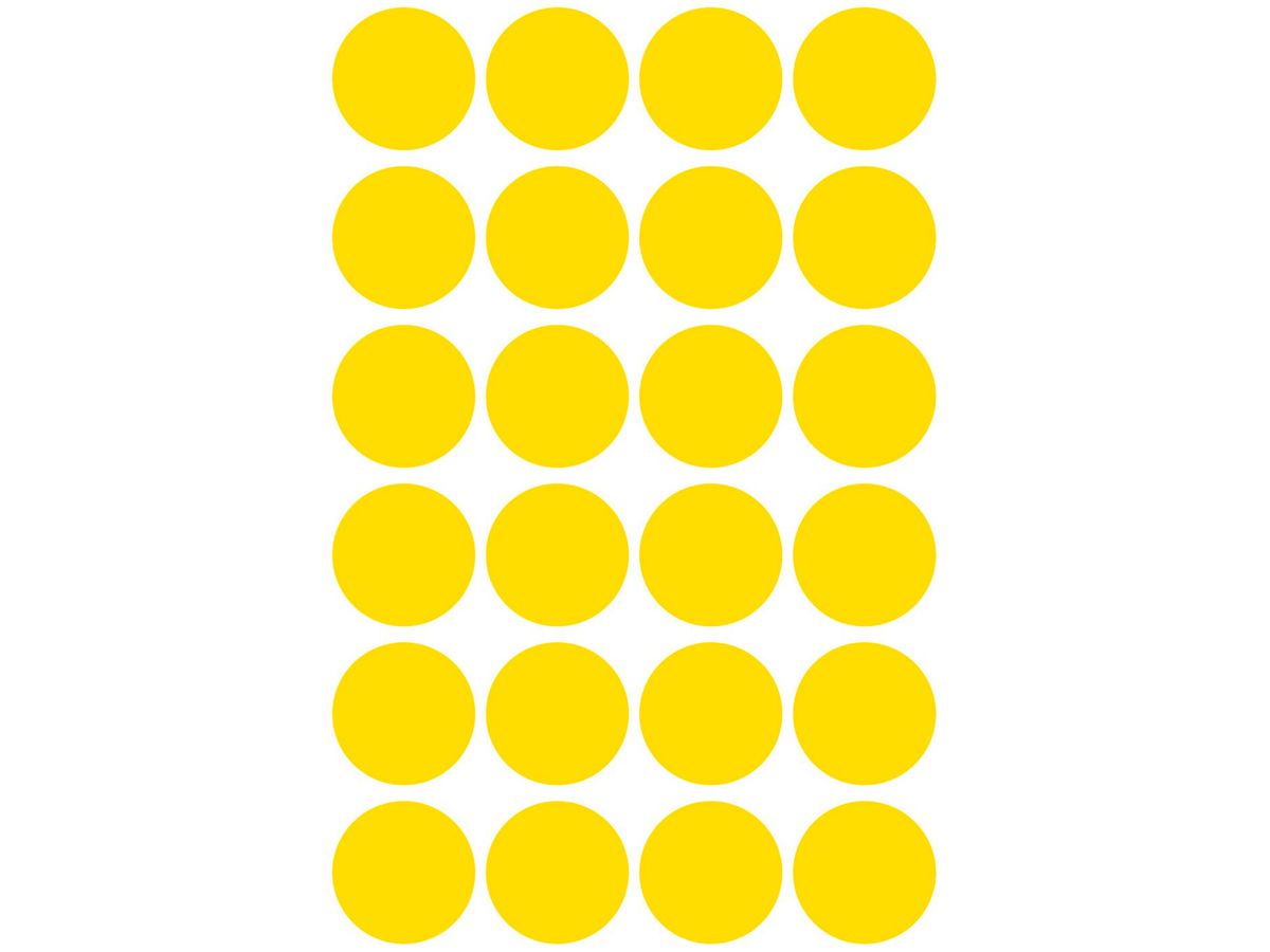 AVERY ZWECKFORM Markierungspunkte 18mm 3007 gelb 96 Stück (4004182030073)