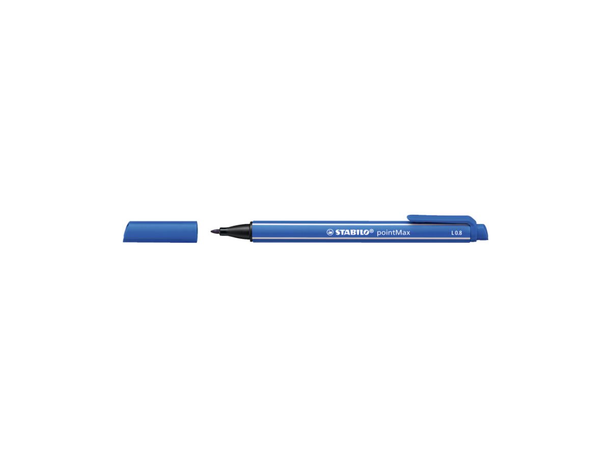 STABILO Fineliner PointMax 0.8mm 488/32 ultramarin blau (4006381503235)