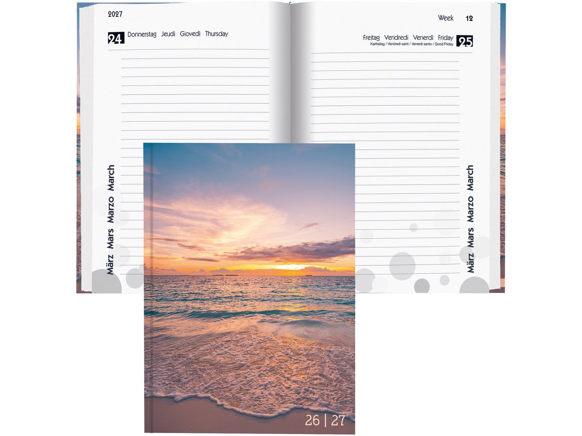 BIELLA Agenda scuola Sunset 26/27 806544830027U 1J/1P 12x16.5cm (7611365530595)