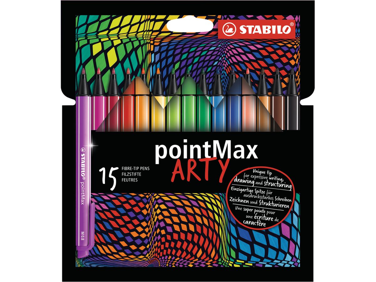 STABILO Fasermaler pointMax Arty 488/15-1-20 15 Stück ass. (4006381557498)