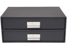 BIGSO BOX OF SWEDEN Schubladenbox Birger 15752000 2 Schubladen, dunkelgrau (7330061943569)