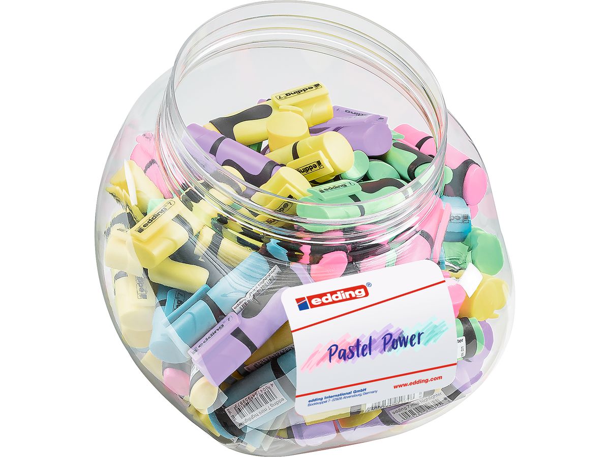 EDDING Textmarker Mini 7 004284 ass., 100 pezzi (4057305023384)