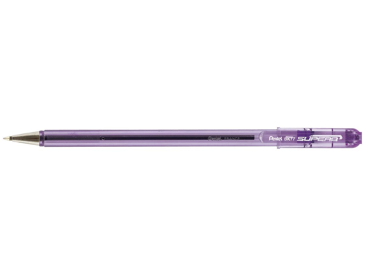 PENTEL Penna sfera Superb 0.7mm BK77-V viola (3474370077127)