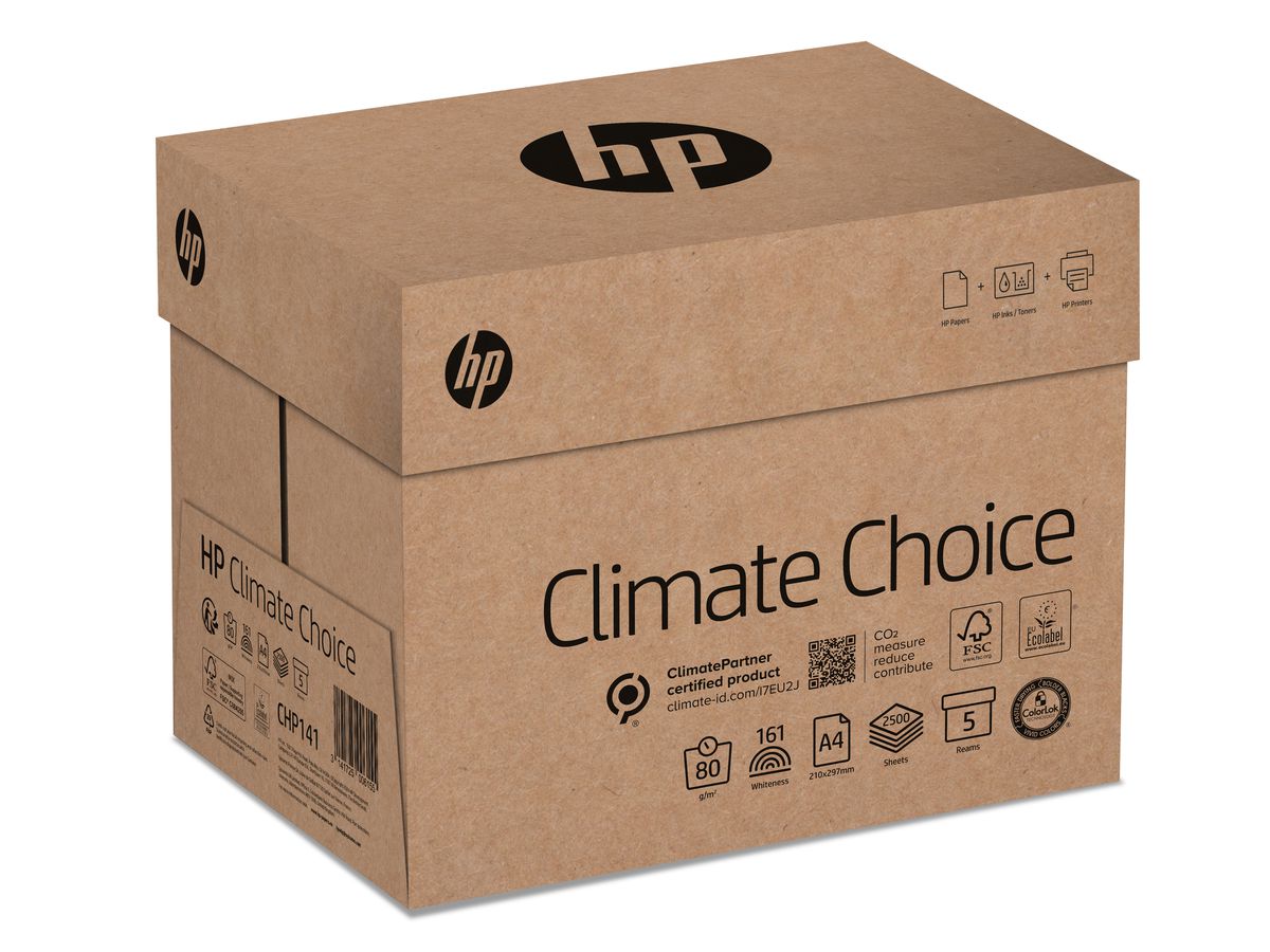 HP Kopierpapier Climate Choice A4 647526 80g, weiss 500 Blatt (3141725006148)