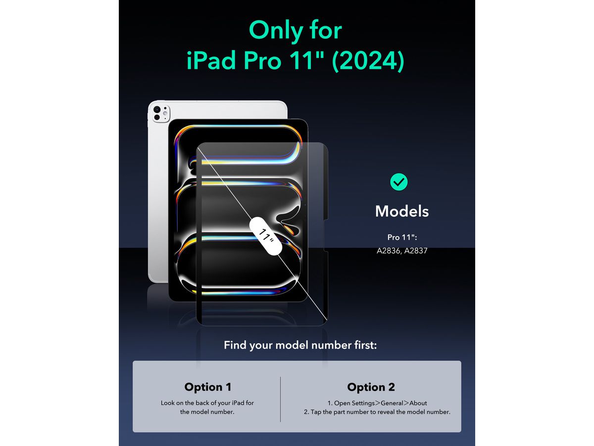 ESR Paper-Feel Magnetic Screen 1E0960103 iPad Pro 11 , 2024 (4894240194980)