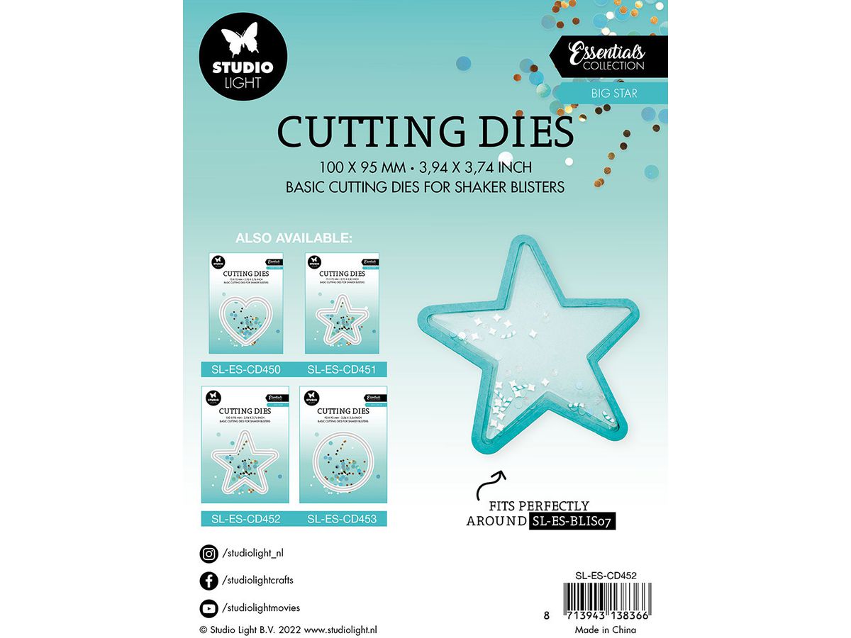 SIZZIX Emporte-pièce 10x9.5x0.1cm CD452 Étoile 2 pcs. (8713943138366)