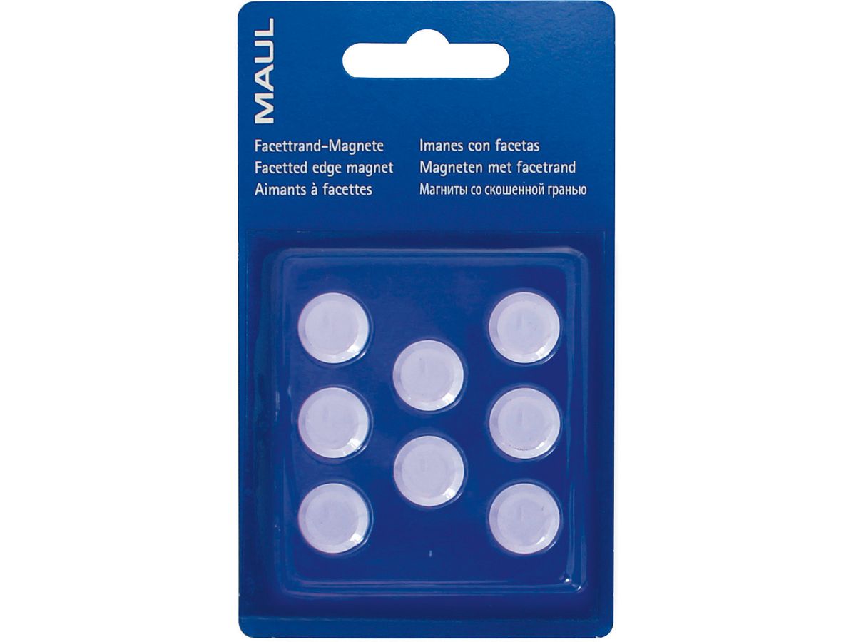 MAUL Aimant 15mm 2.65 blanc 8 pcs. (4002390027090)