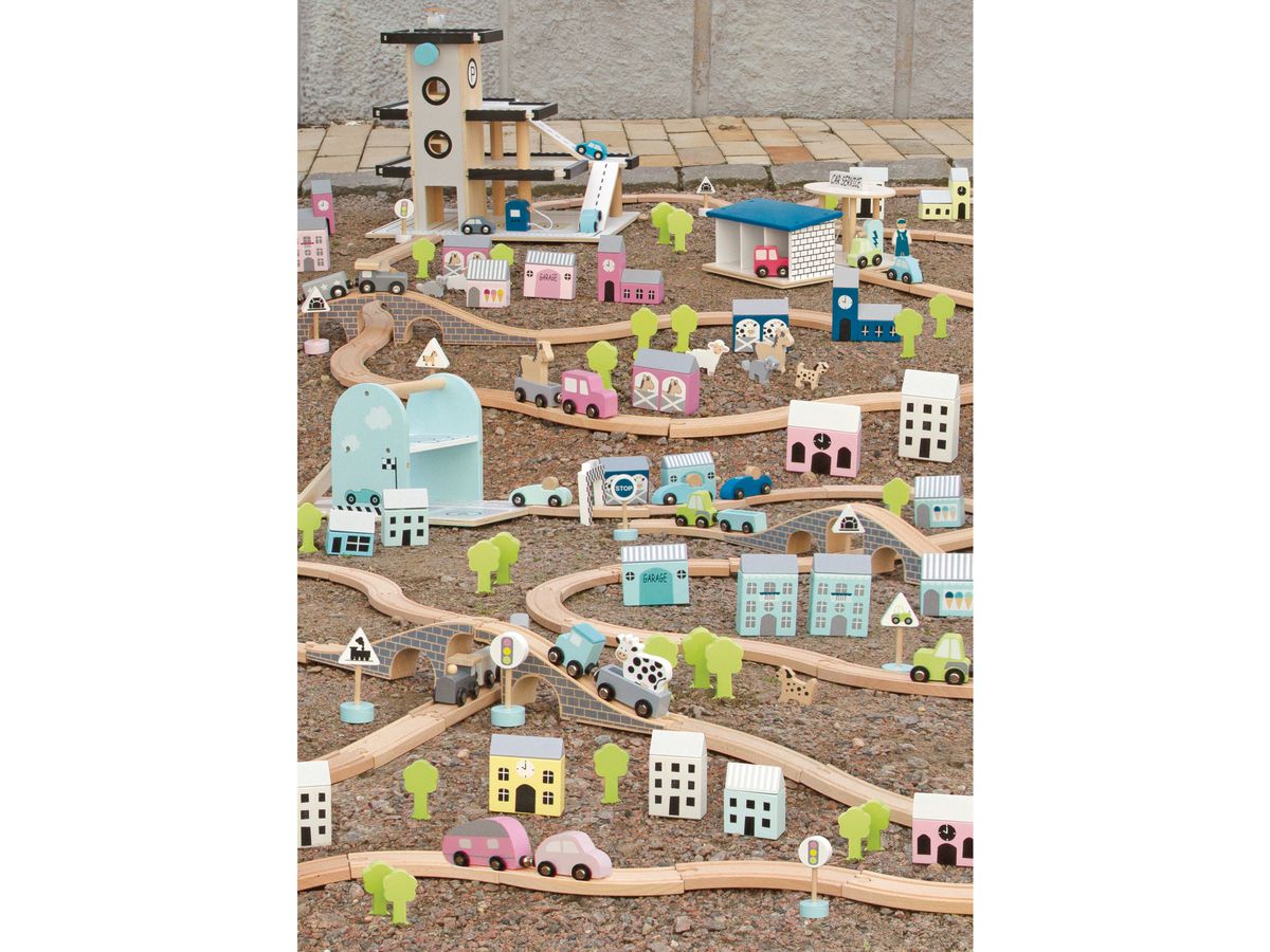 JABADABADO Car set W7141 blue (7332599071417)