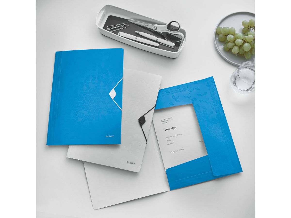LEITZ Dossier de coll. WOW A4 45990036 bleu 150 feuilles (4002432105861)