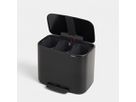 BRABANTIA Treteimer BO 121104 3x11 L schwarz matt (8710755121104)