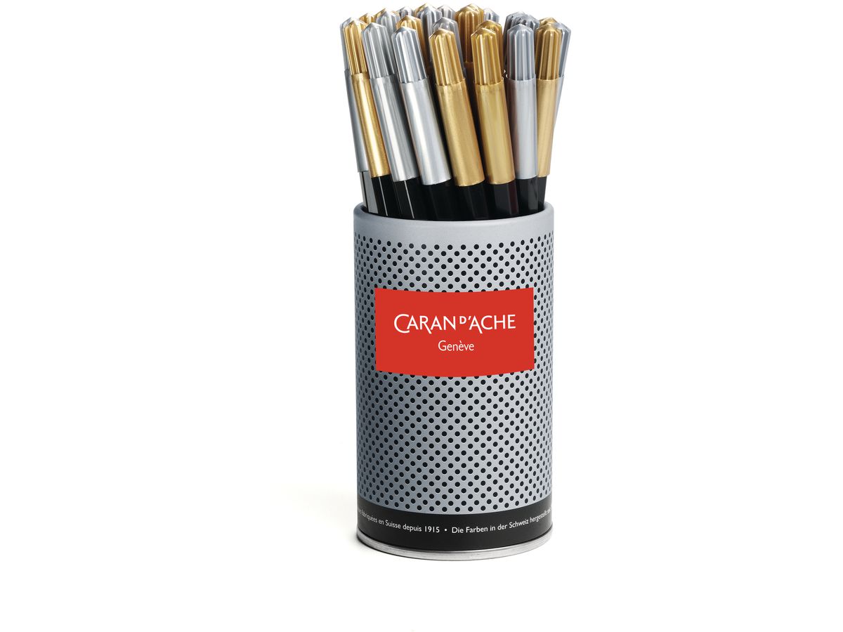 CARAN D'ACHE Farbstifte Fancolor Becher 285.103 metallic 30 Stück (7630002318785)