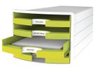 HAN Schubladenbox IMPULS A4/C4 14.75 lemon 4 Schubladen (4012473101852)
