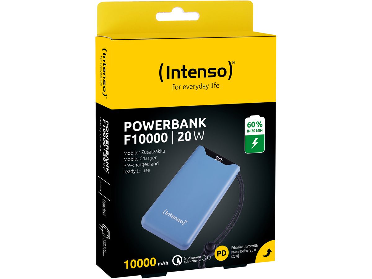 INTENSO Power Bank F10000 Blue 7332035 10000 mAh (4034303034222)