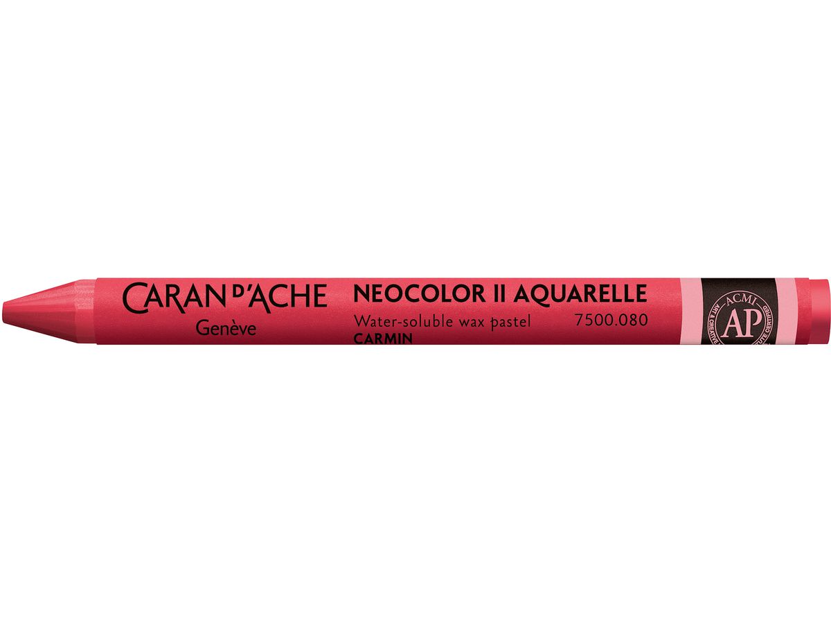 CARAN D'ACHE Wachsmalkreide Neocolor II 7500.080 karmin (7610186271892)