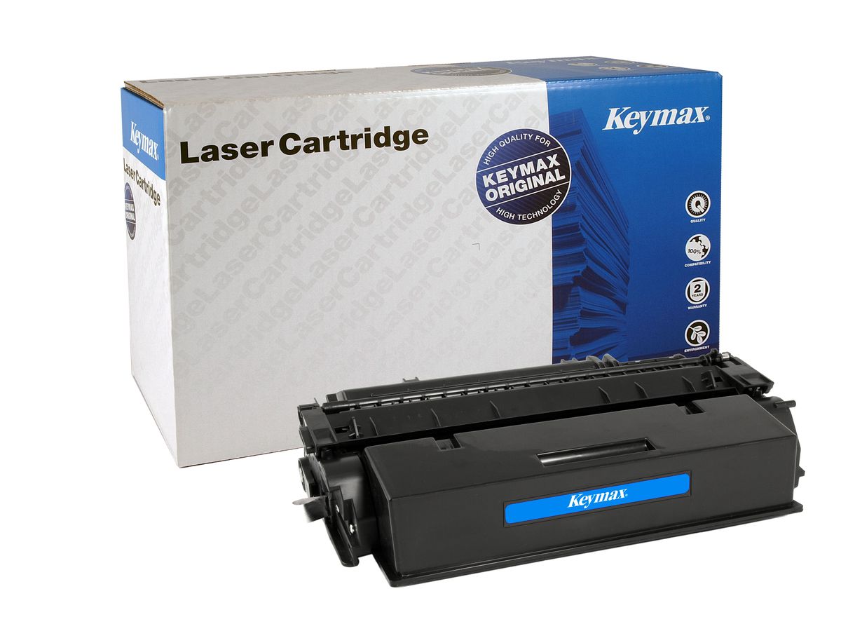 KEYMAX Cartouche CLR HY noir Q7553X+KEY pour HP LJ P2015 12'000 pages (4016807085566)