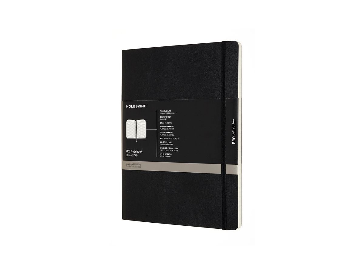 MOLESKINE Taccuino 25x1,3x19cm 620831 nero, 192 pagine (8058647620831)