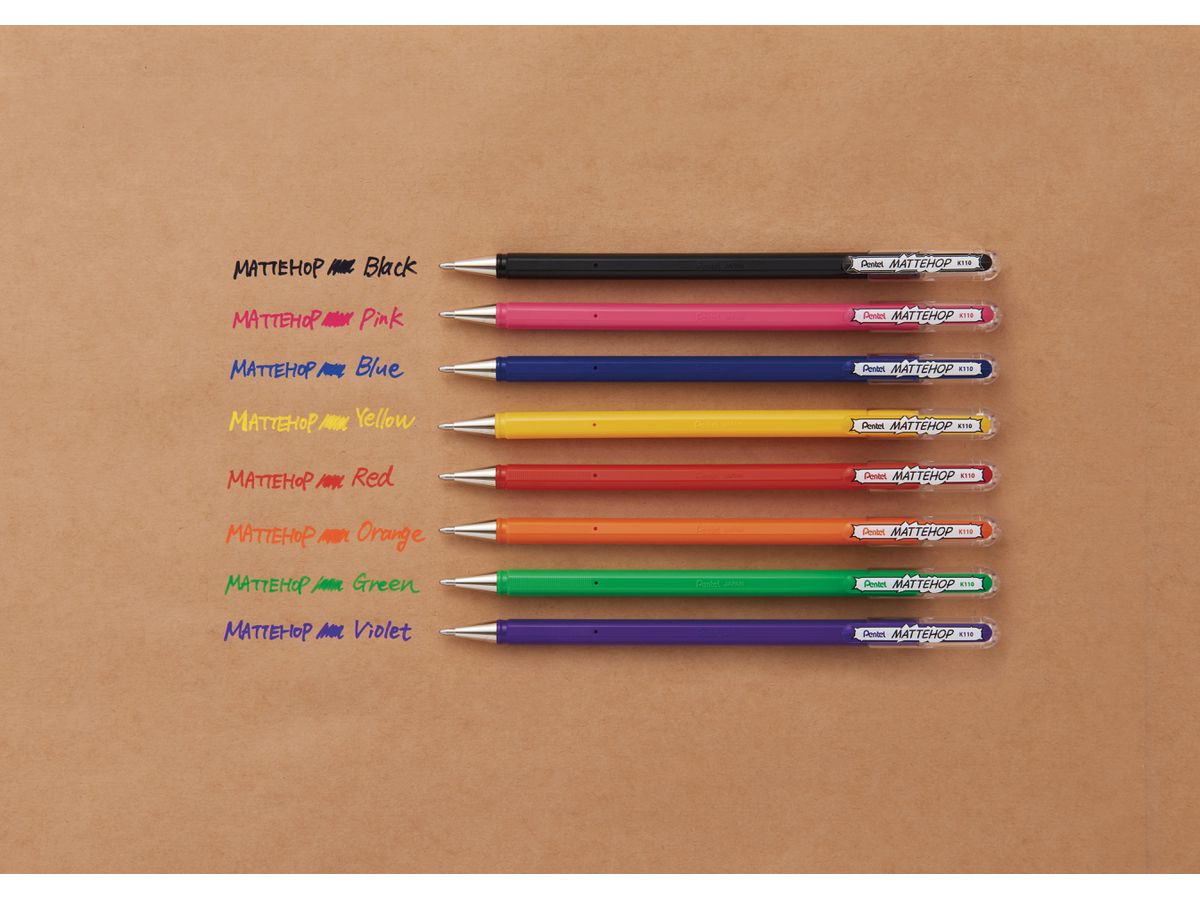 PENTEL Rollerball Mattehop 0.5mm K110-VAX Mattehop schwarz (0884851059819)