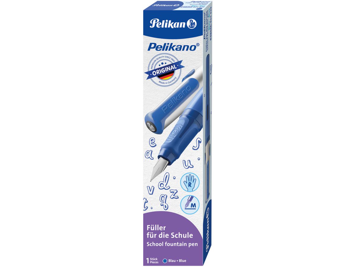 PELIKAN Füllhalter Original M 824439 blau, Rechtshänder (4012700824431)