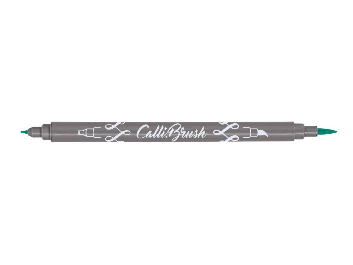 ONLINE Callibrush Pen Double Tip 2mm 19067/6 Turquoise (4014421190673)
