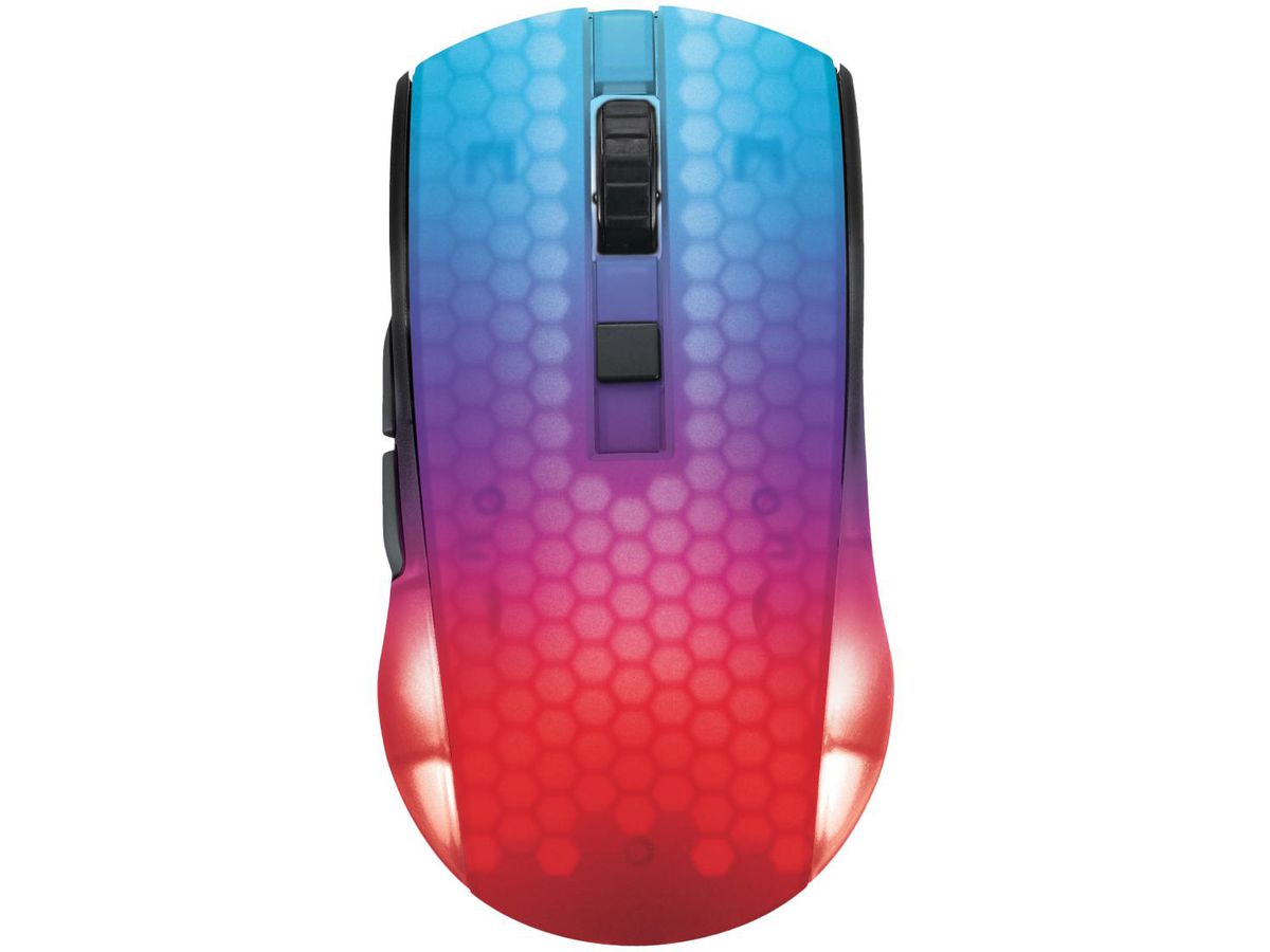 DELTACO Lightweight Mouse Wirel.RGB GAM-145 Semi-Transparent,DM320,Black (7333048058614)