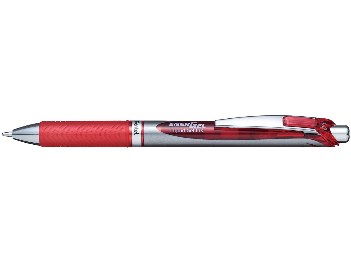 PENTEL EnerGel Liquid 1mm BL80-BX rouge (0884851017116)