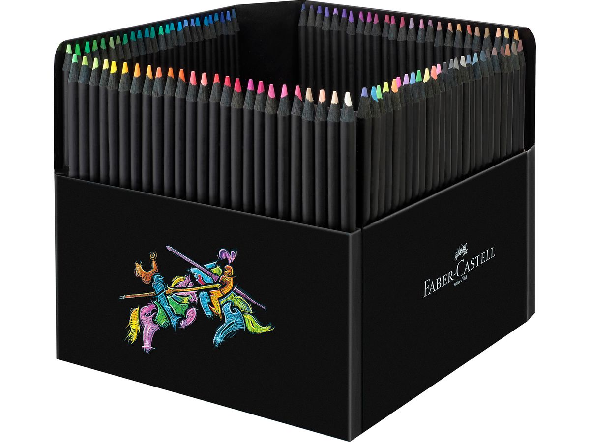 FABER-CASTELL Farbstifte Black Edition 116411 Kartonetui 100er (4005401164111)