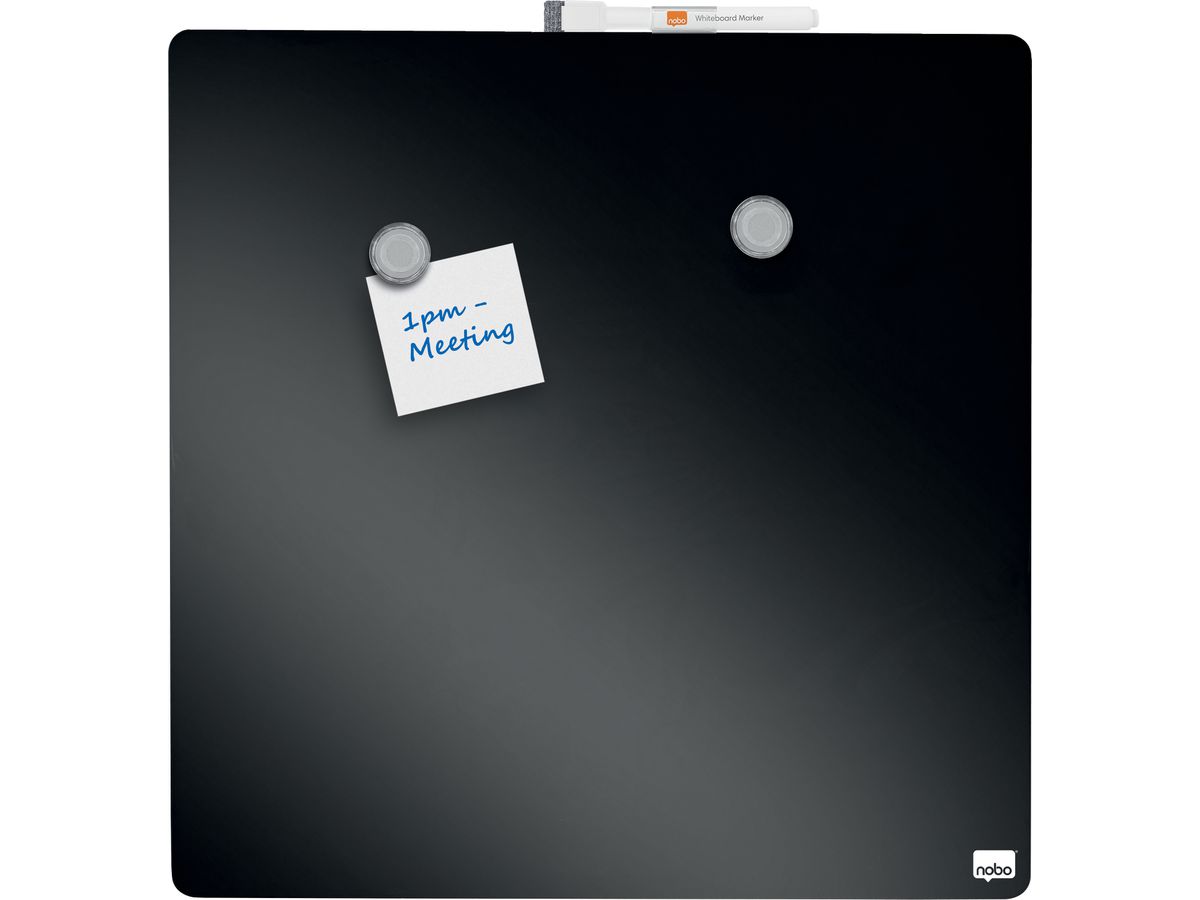 NOBO Quartet magnethaftend 1903774 360x360mm schwarz (5028252346757)