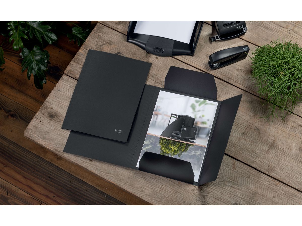 LEITZ Juris Portefeuille Recycle A4 3906-00-95 noir, carton (4002432128044)