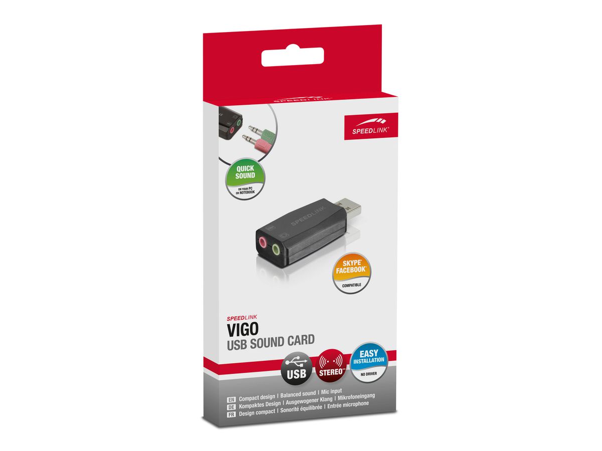 SPEEDLINK USB Sound Card SL-8850-BK-01 VIGO (4027301633870)