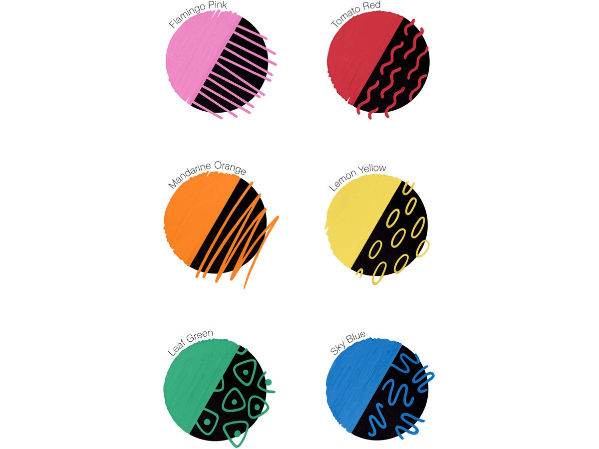 COPIC Marker acrea Set Vivid 20077601 6 Farben (4511338064665)