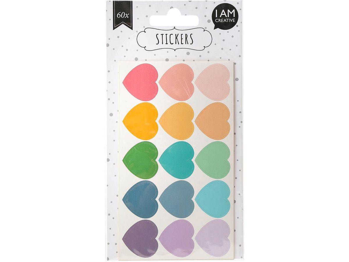 I AM CREATIVE Sticker Herz, 4087.83 matt, 4 Blatt (7611983201259)