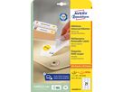AVERY ZWECKFORM Étique. univers. 63,5x38,1mm L6023REV-25 blanc 630 pcs./25 + 5 flls. (4004182060230)