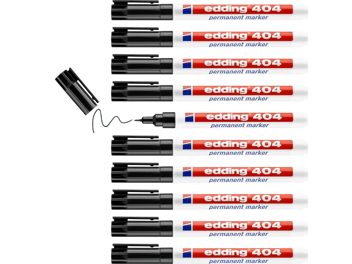 EDDING Permanent Marker 404 404-1 schwarz (4004764028313)