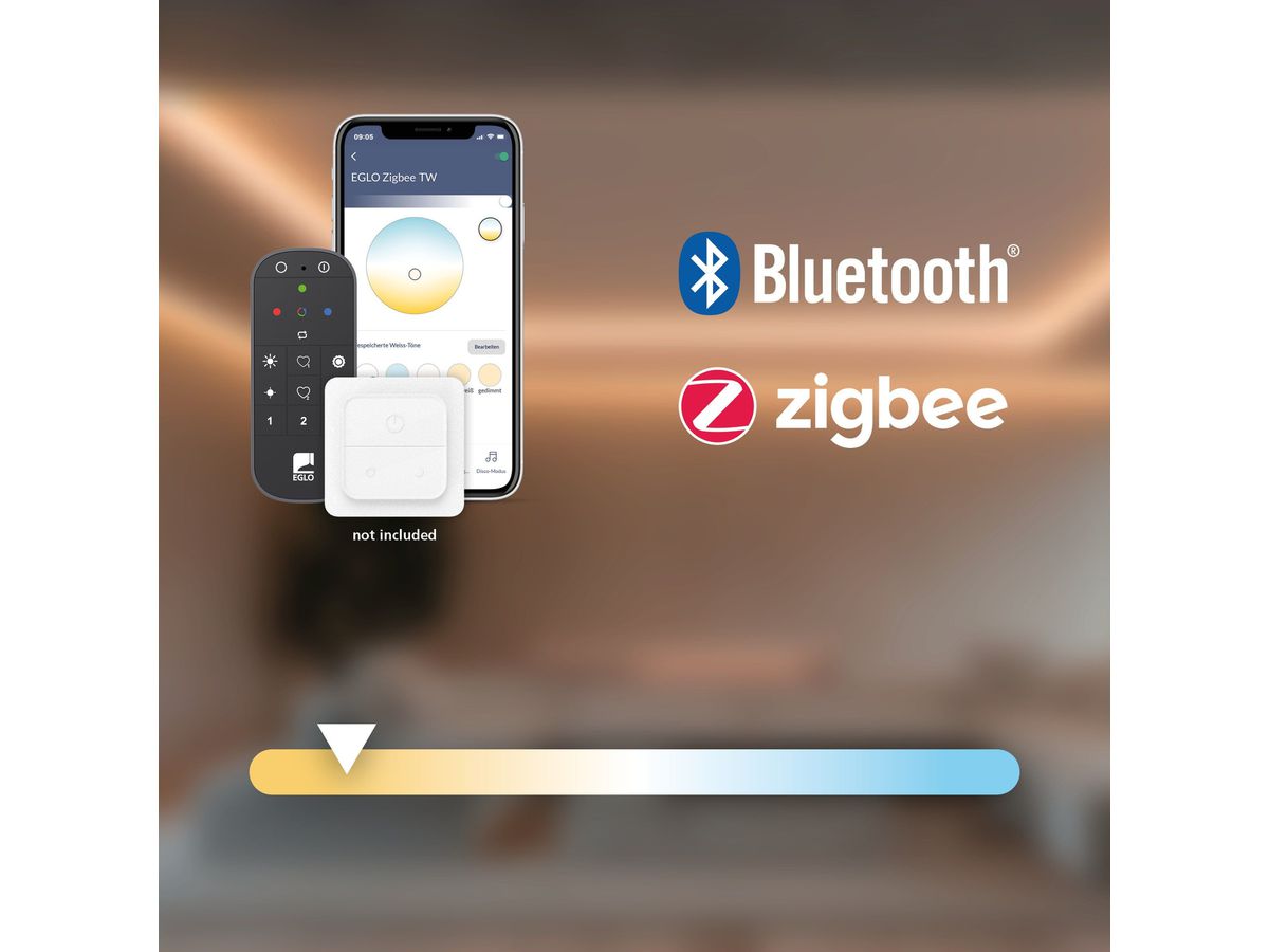 EGLO Set di lampadina 2 x E27 110312 con Remote, connect.Z (9008606293858)