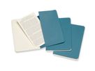 MOLESKINE Taccuino cartone 3x P/A6 629582 rigato, vivid blu, 64 pagine (8058647629582)