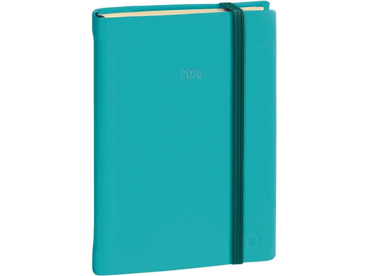 QUO-VADIS Agenda Minis. Prest. Silk 2026 286578Q 1S/2P turquoise ML 16x24cm (3371010512539)